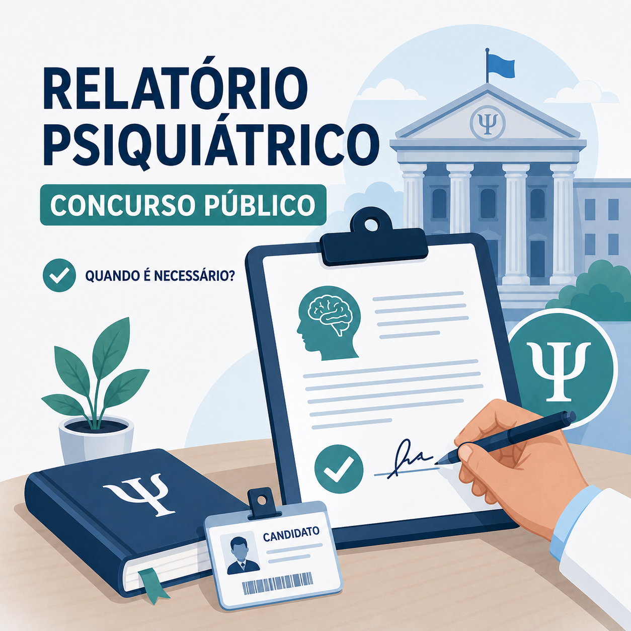 Relatório psiquiátrico para concurso público: quando é necessário?